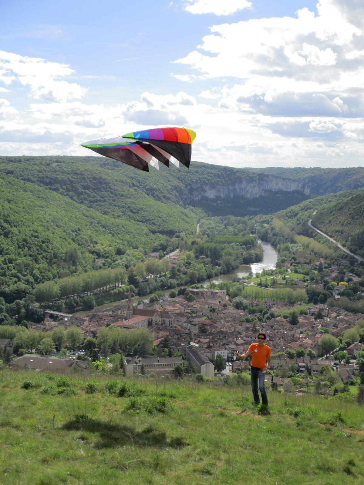 Fabien Schmitt - Cours itinérant de pilotage de cerf volant - Saint Antonin Noble Val  